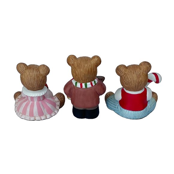 Three Vintage Homeco Holiday Ceramic Bears: Christmas Decor - Picture 6 of 6